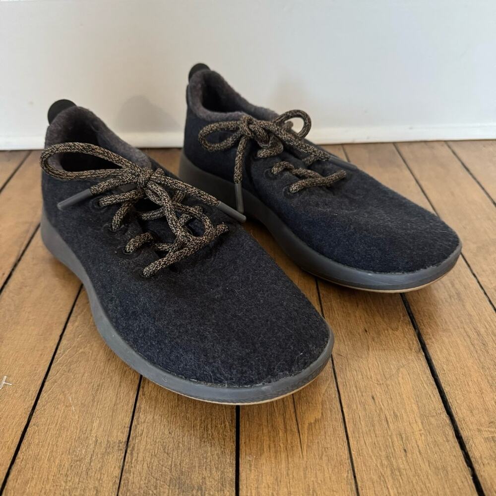 Allbirds Wool Runner Mizzels Natural Black Charcoal Gray Sneaker W8